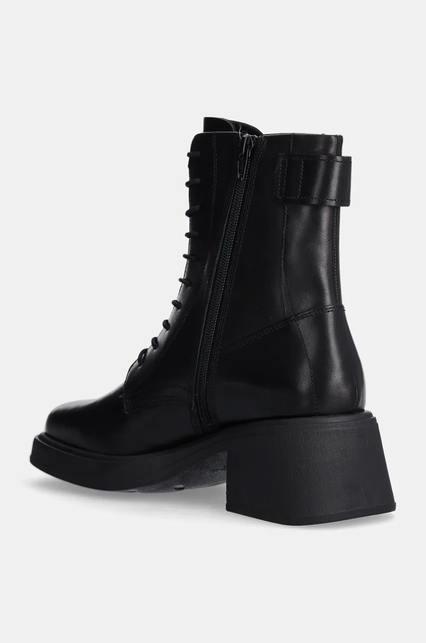 Шкіряні черевики Vagabond Shoemakers DORAH жіночі колір чорний каблук блок 5842-001-20 