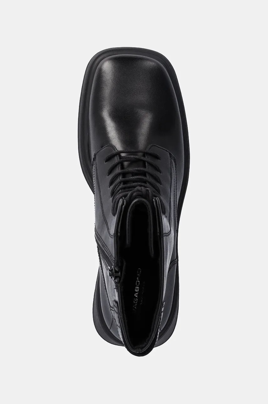 Шкіряні черевики Vagabond Shoemakers DORAH жіночі колір чорний каблук блок 5842-001-20 