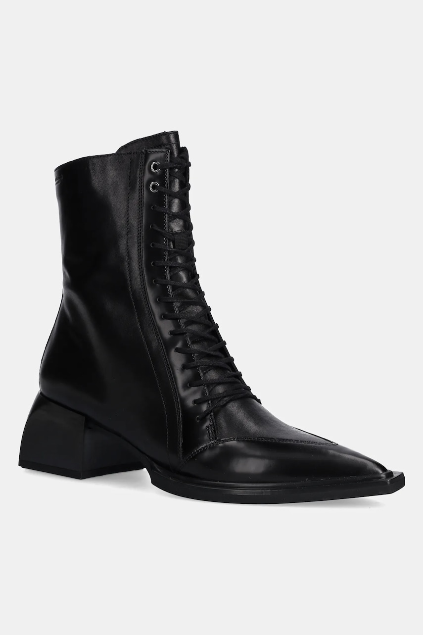 

Кожени боти Vagabond Shoemakers VIVIAN в черно с дебел ток 5853-102-20, Черен