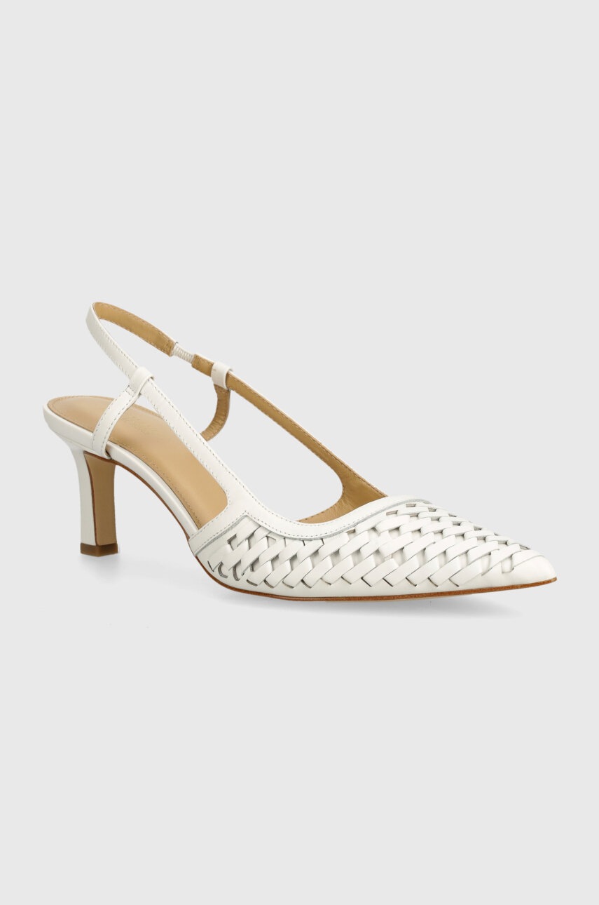 

Кожени обувки с тънък ток MICHAEL Michael Kors Alora в бяло 40T4AOMS3L 085, Бял