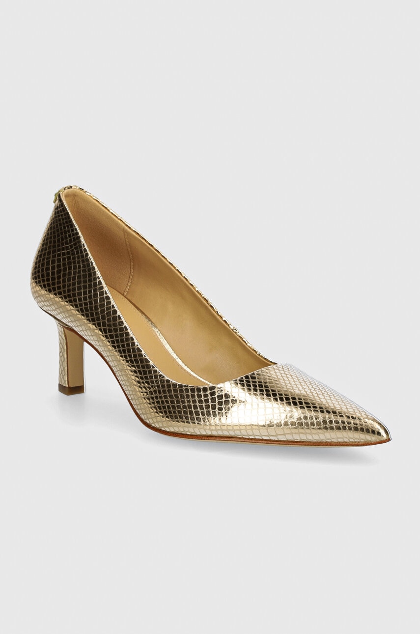 MICHAEL Michael Kors stilettos de piele Amara culoarea auriu, 40T4AMMP1M 740