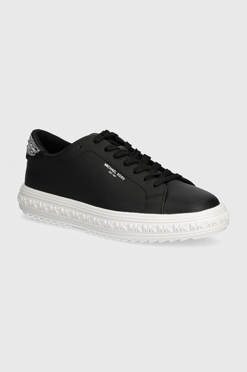 MICHAEL Michael Kors sneakers din piele Grove culoarea negru, 43H3GVFS1L 001