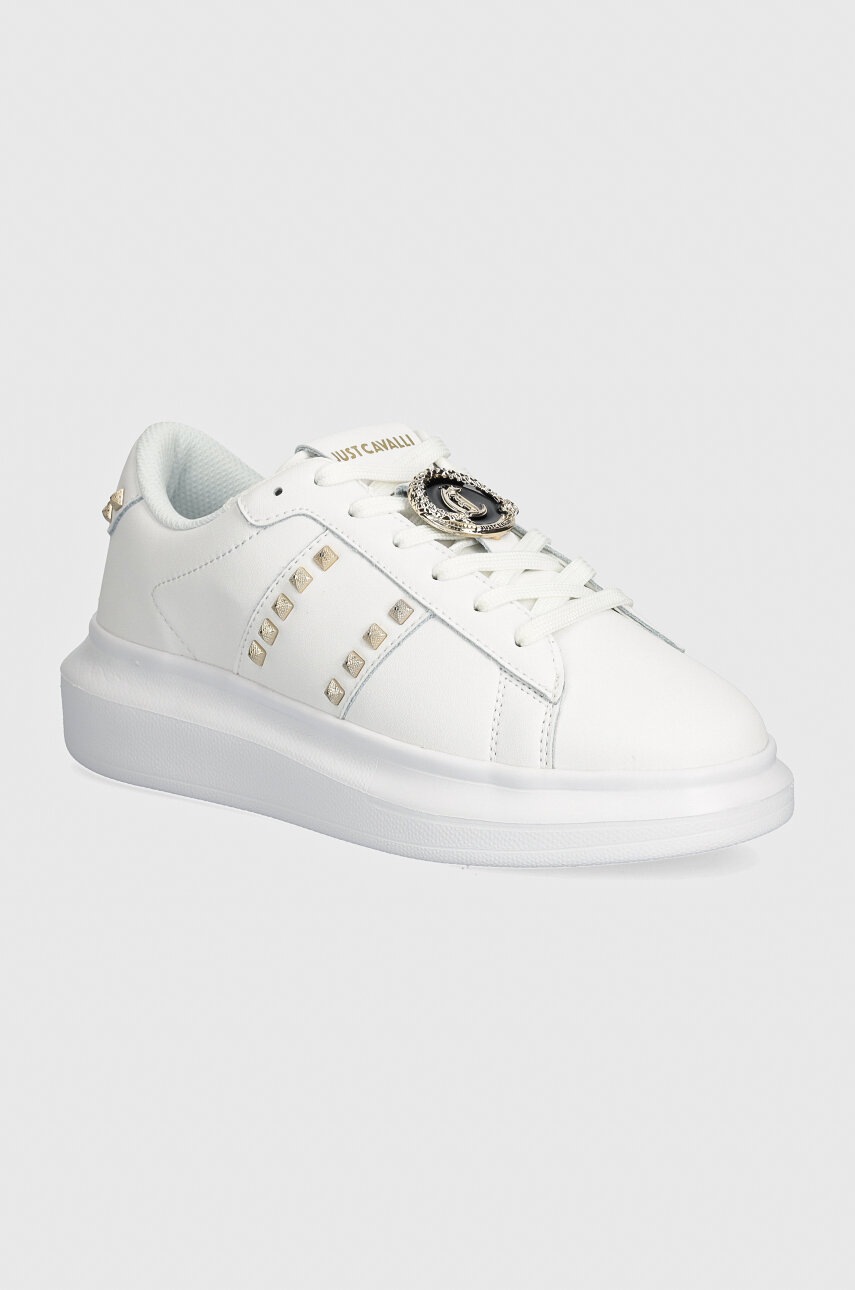 Just Cavalli sneakers din piele culoarea alb, 77RA3SB3