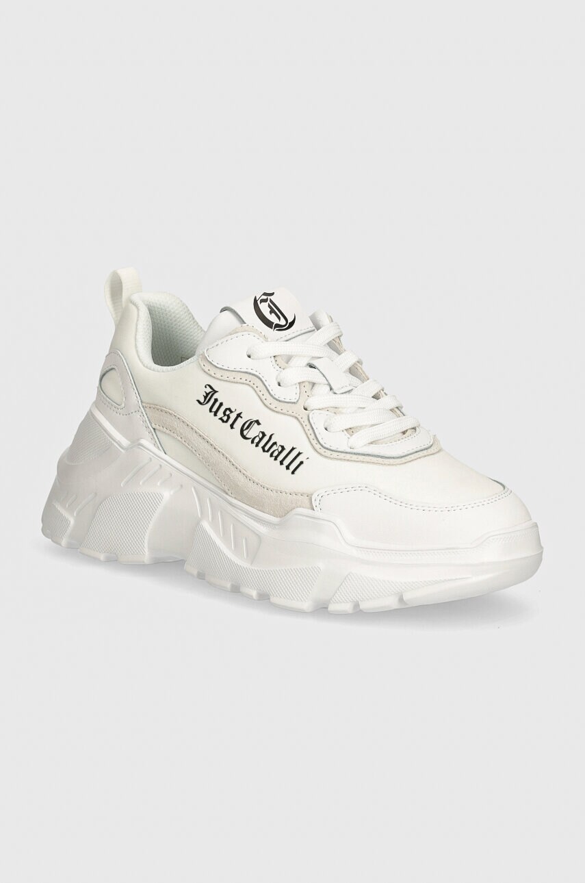 Just Cavalli sneakers culoarea alb, 77RA3SL1
