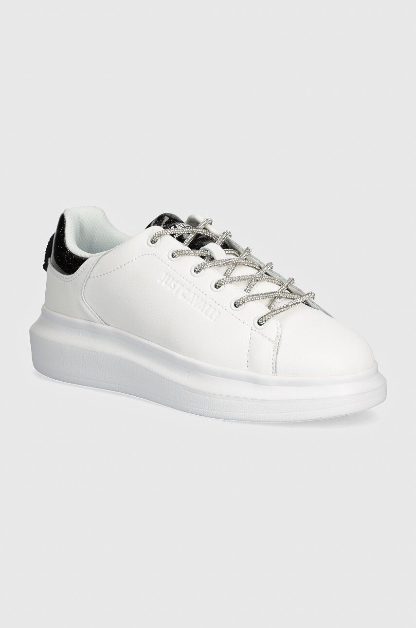 Just Cavalli sneakers culoarea alb, 77RA3SB1