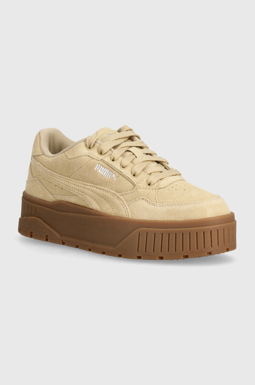 Puma sneakers din piele intoarsă Karmen II Idol SD culoarea bej, 397462