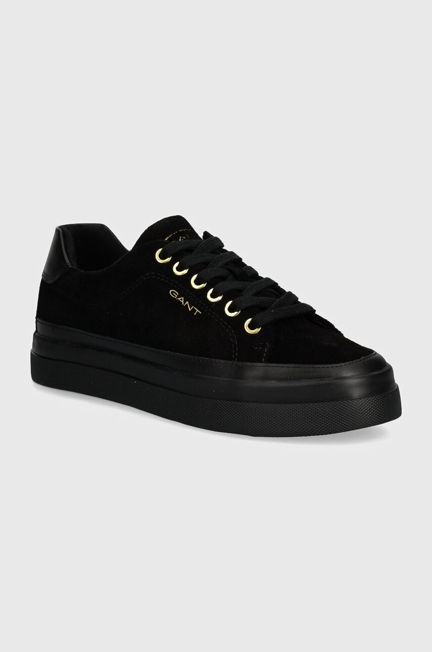 Gant sneakers din piele intoarsă Avona culoarea negru, 29533678 G00