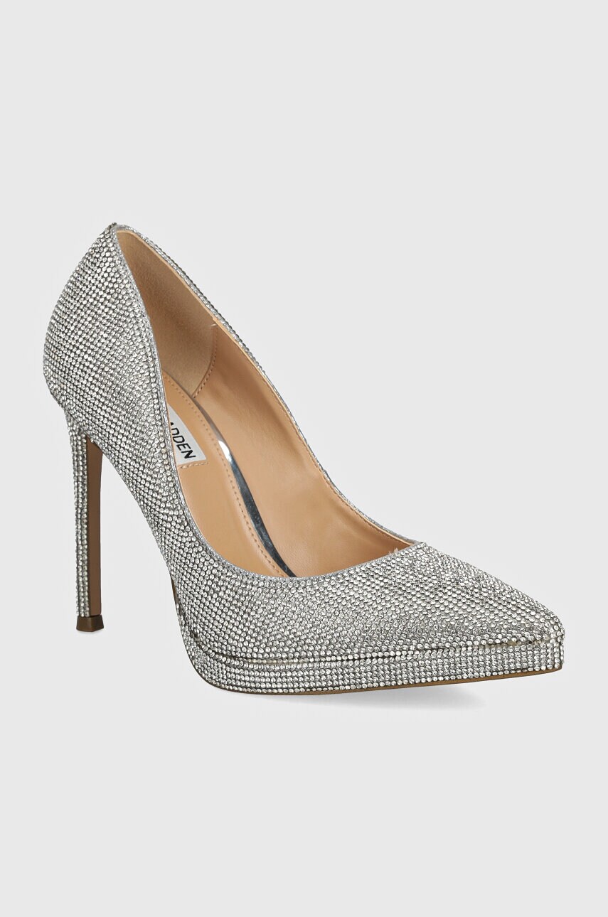 Steve Madden pantofi cu toc Klassy-R culoarea argintiu, SM11002617