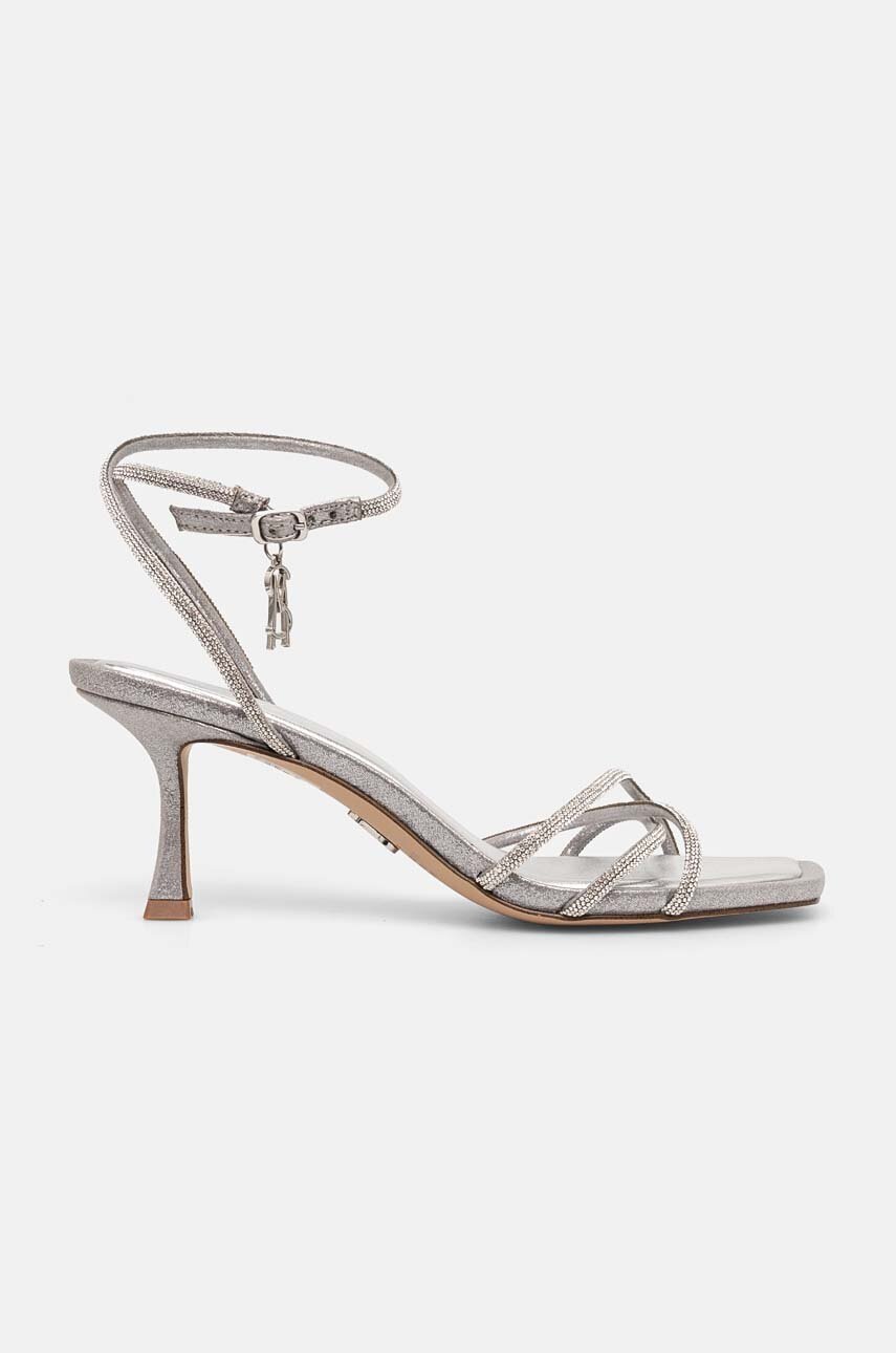 Πέδιλα Steve Madden Legit χρώμα: ασημί, SM11003270 φωτογραφία