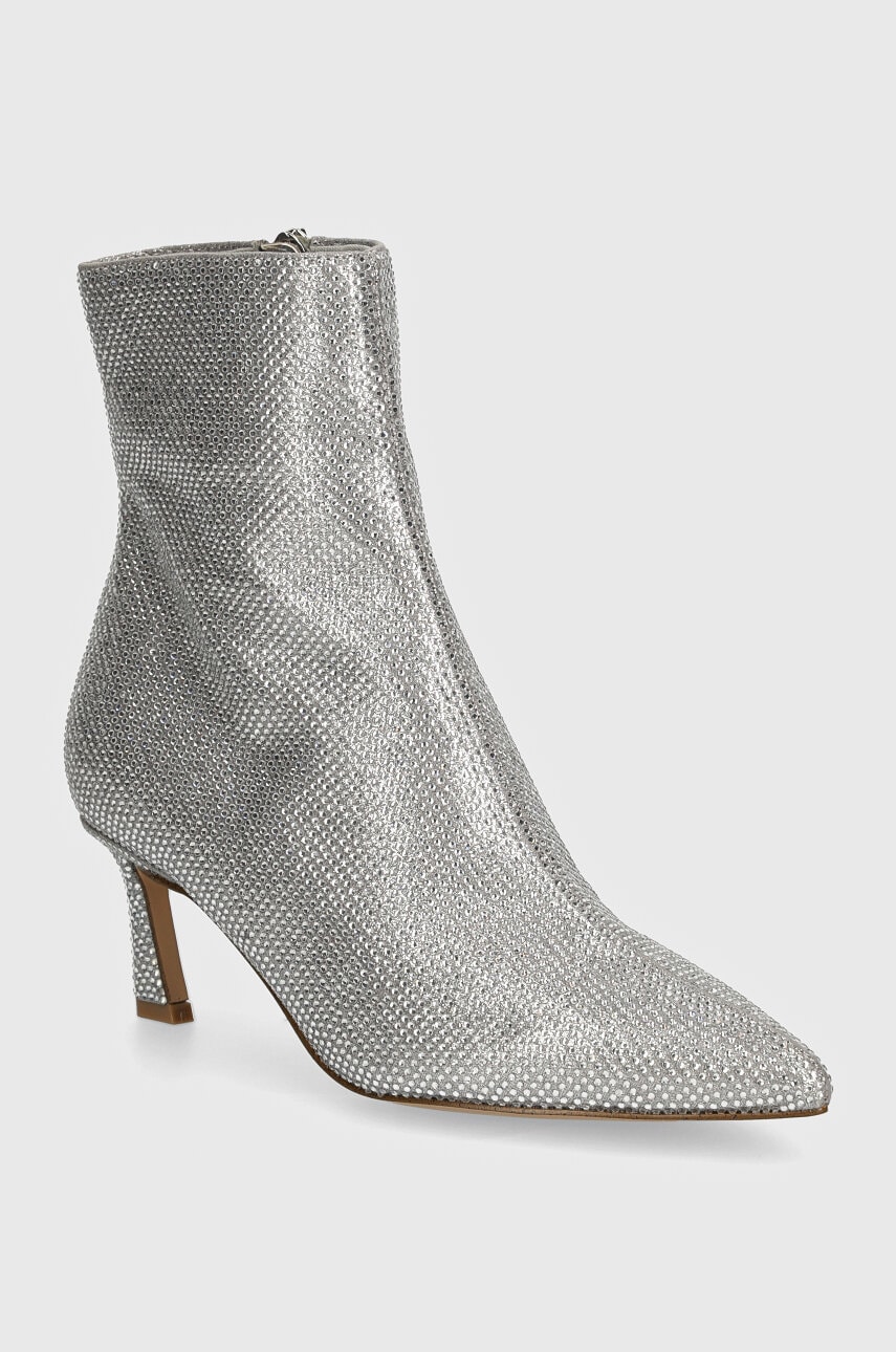Steve Madden botine Lulah-R femei, culoarea argintiu, cu toc cui, SM11003281 Steve Madden botine Lulah-R femei, culoarea argintiu, cu toc cui, SM11003281