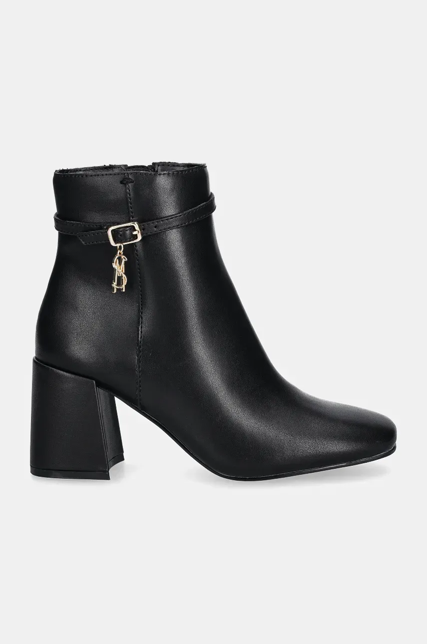 Полусапожки Steve Madden Risa-E женские цвет чёрный каблук кирпичик SM19000116 Полусапожки Steve Madden Risa-E женские цвет чёрный каблук кирпичик SM19000116