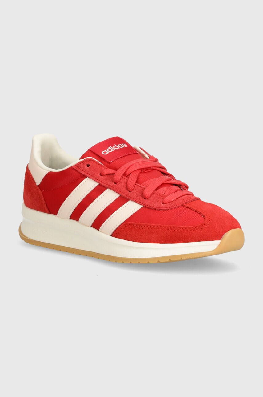 adidas sneakers din piele intoarsă Run 70s culoarea rosu, IH8597