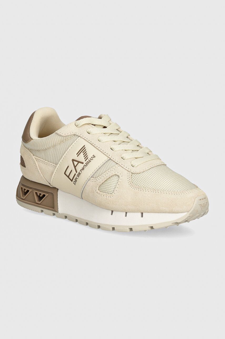 EA7 Emporio Armani sneakers culoarea bej, XK354.X8X151