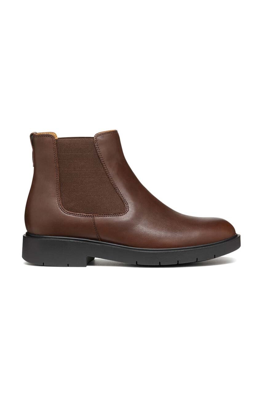 Geox cizme D SPHERICA EC1 femei, culoarea maro, cu toc plat, D16QRC 00043 C6006 Geox cizme D SPHERICA EC1 femei, culoarea maro, cu toc plat, D16QRC 00043 C6006