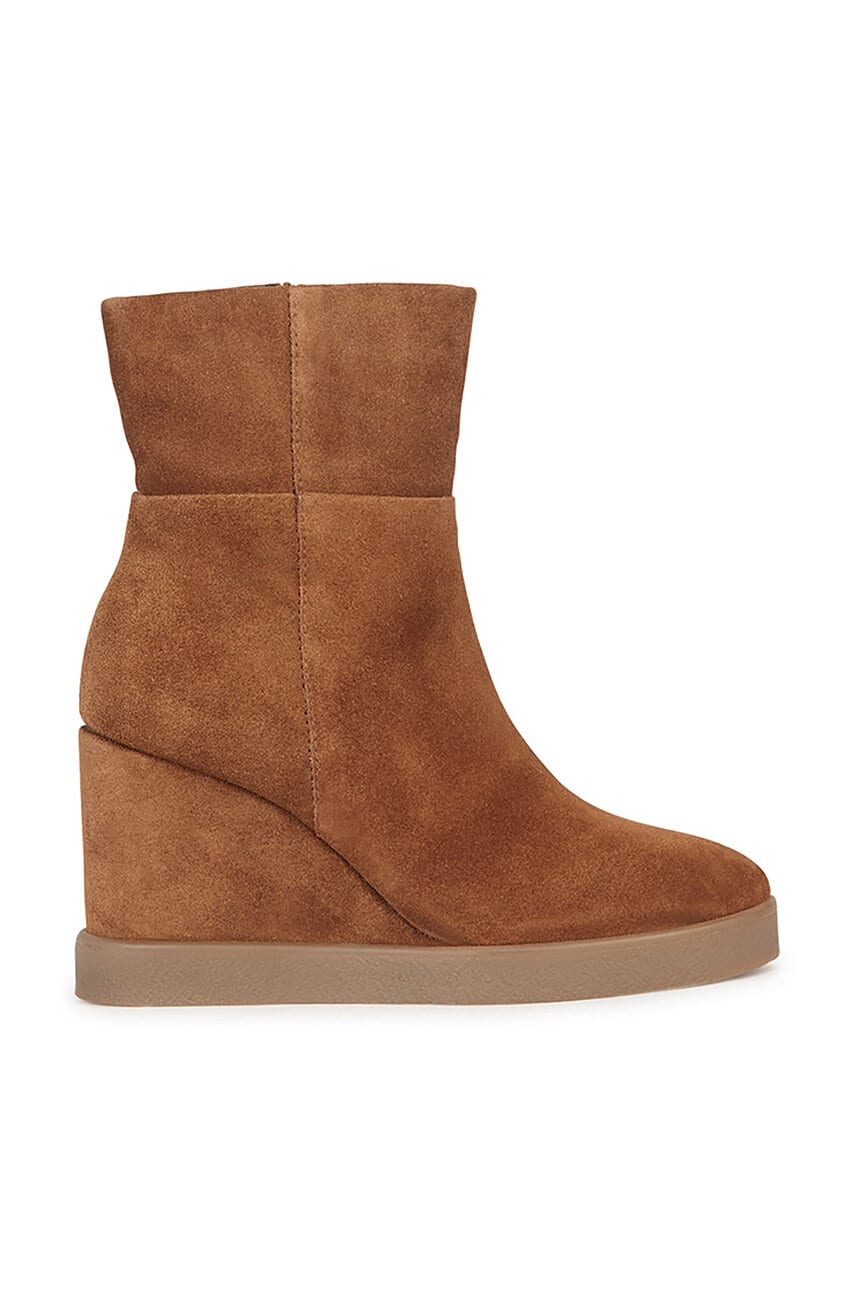 Geox cizme din piele intoarsa D ELIDEA WEDGE femei, culoarea maro, toc pana, D36VQB 00022 CD500 Geox cizme din piele intoarsa D ELIDEA WEDGE femei, culoarea maro, toc pana, D36VQB 00022 CD500