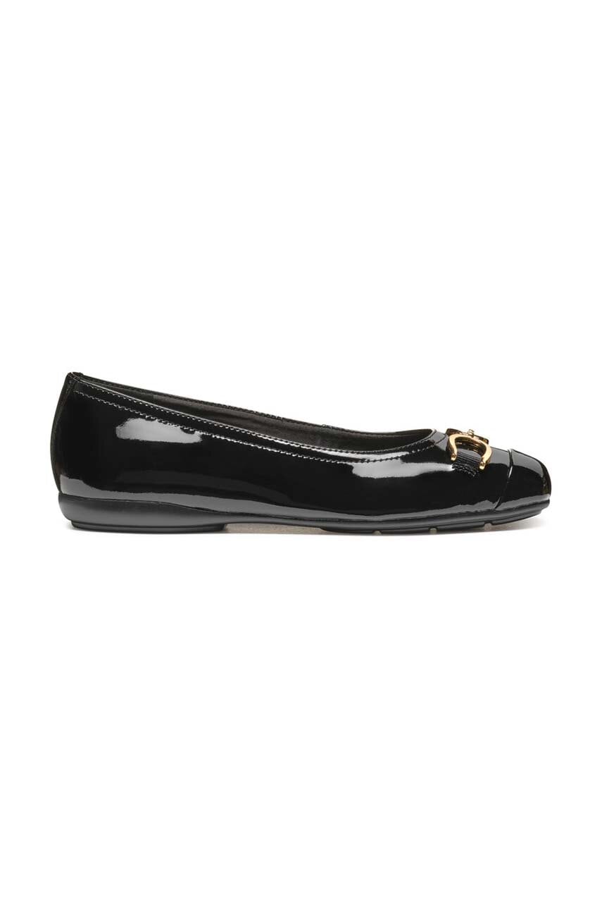 Geox balerini de piele D ANNYTAH culoarea negru, D467NA 00066 C9999