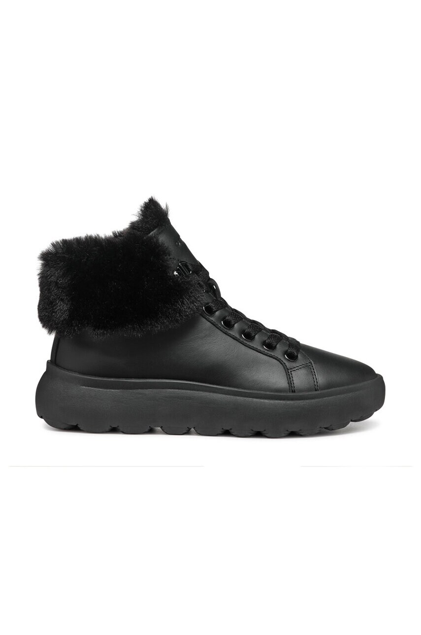 Geox sneakers din piele D SPHERICA EC4.1 culoarea negru, D46TCA 085BH C9999