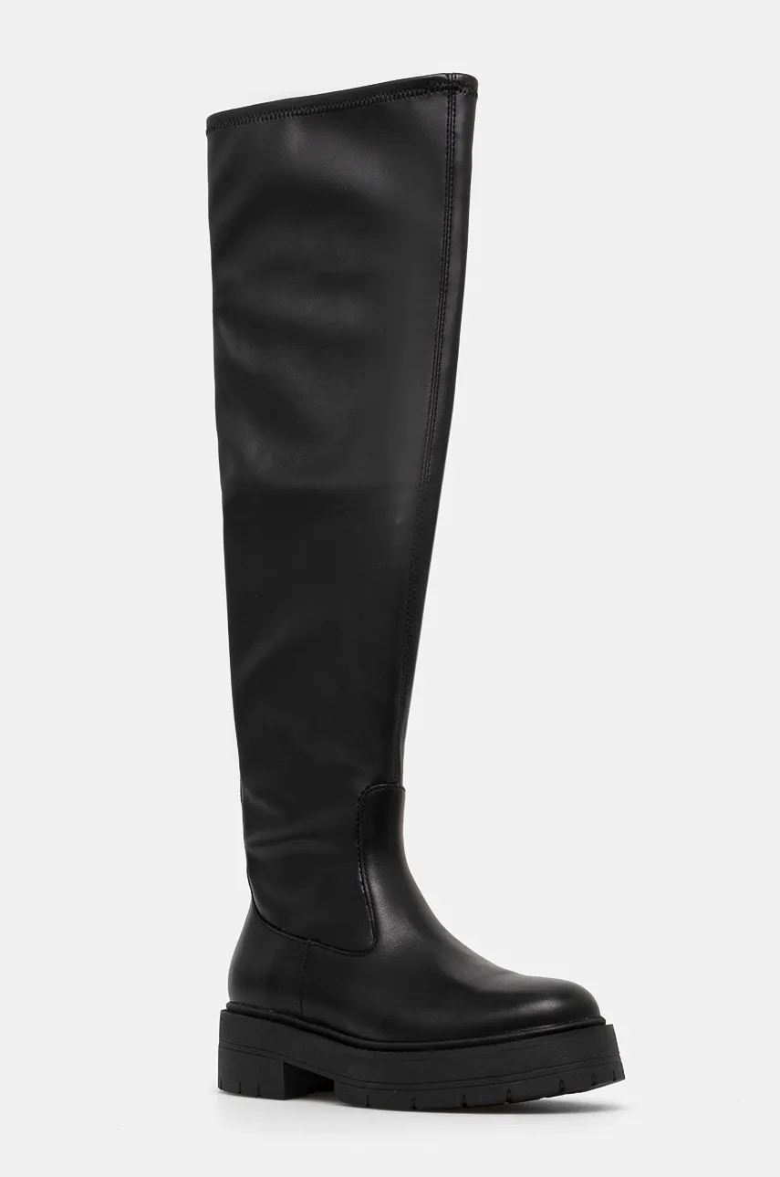 Geox cizme D SPHERICA EC7 femei, culoarea negru, cu platforma, D46VDC 0BC43 C9999