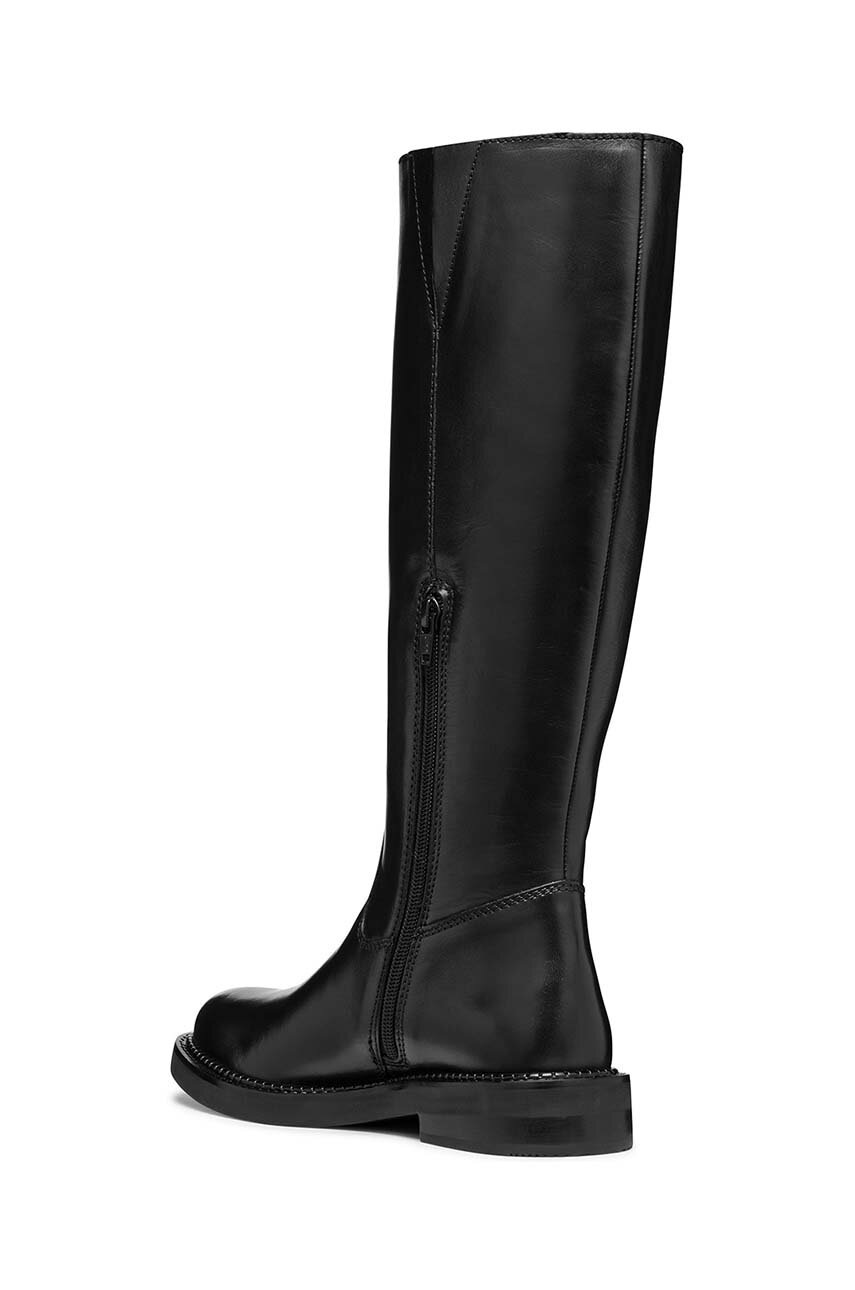 Δερμάτινες μπότες Geox D SERILDA γυναικείες, χρώμα: μαύρο, D46WYA 00043 C9999 φωτογραφία