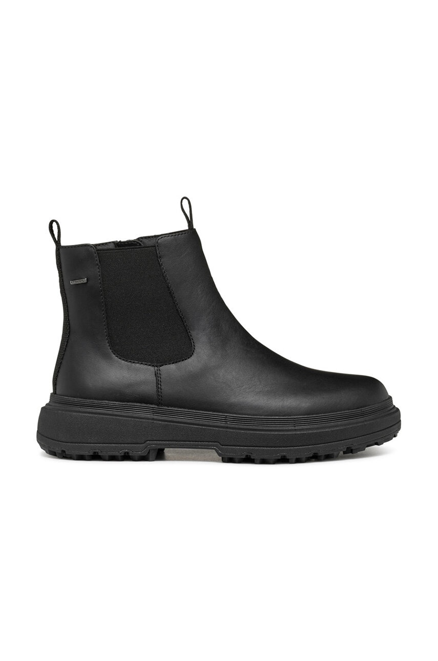 Geox botine D LAMIDIE + GRIP ABX femei, culoarea negru, cu toc plat, D46XMD 00085 C9999