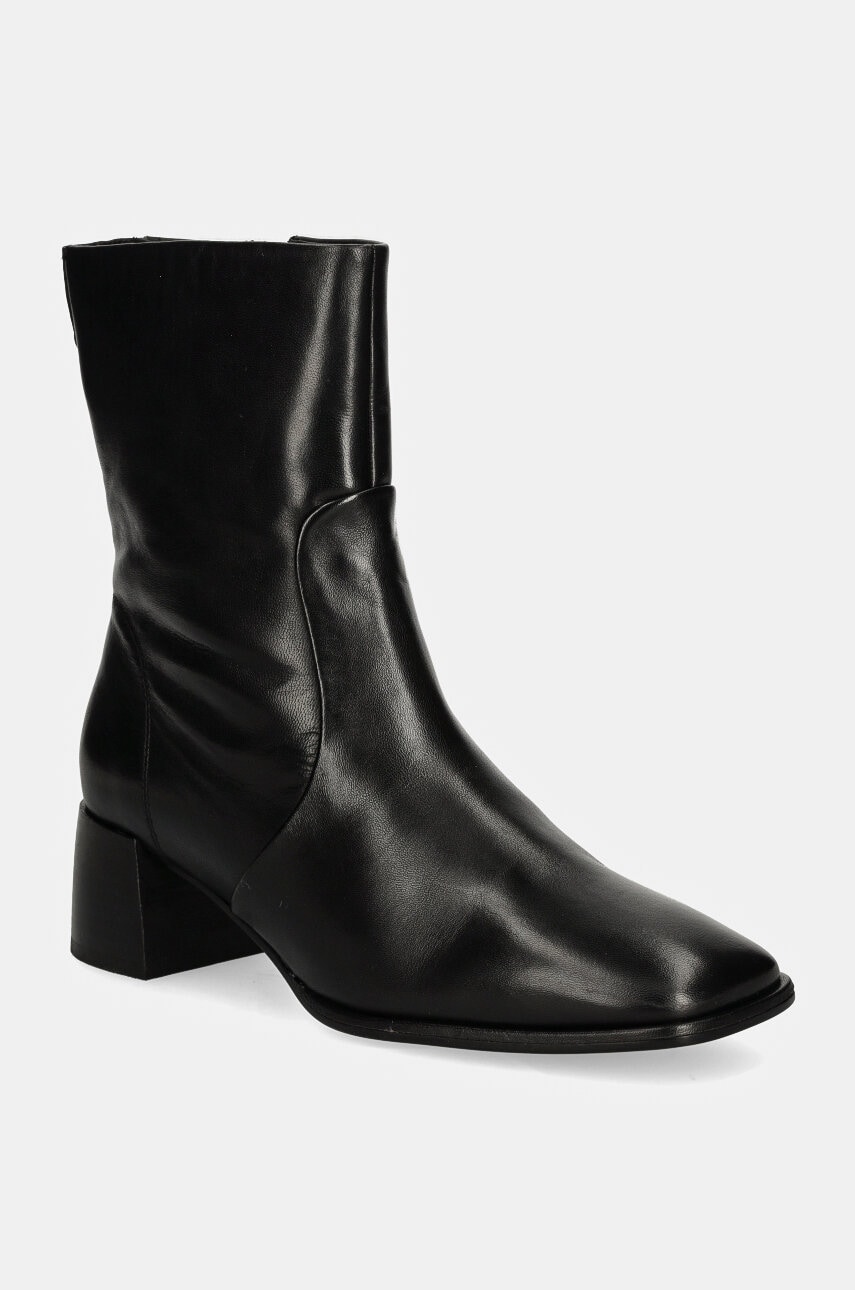 Gant cizme de piele Gwenety femei, culoarea negru, cu toc drept, 29541697 G00 Gant cizme de piele Gwenety femei, culoarea negru, cu toc drept, 29541697 G00