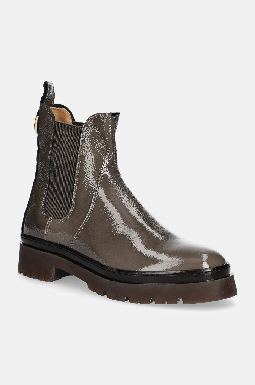 Gant ghete chelsea de piele Aligrey femei, culoarea maro, cu platforma, izolare usoara, 29551764 G135 Gant ghete chelsea de piele Aligrey femei, culoarea maro, cu platforma, izolare usoara, 29551764 G135