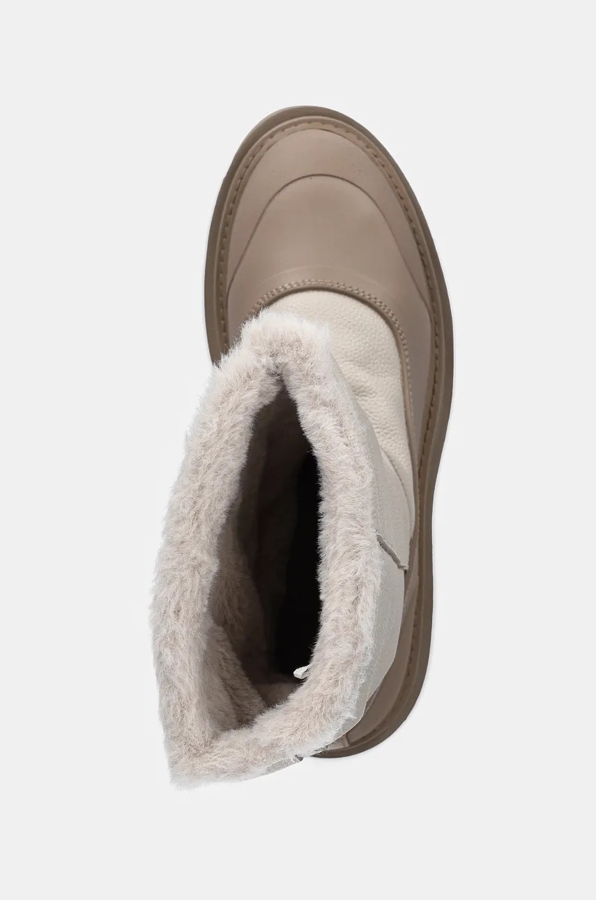 Μποτάκια Calvin Klein Jeans FLATFORM CHELSEA BOOT PADDED χρώμα: μπεζ, YW0YW01558 φωτογραφία