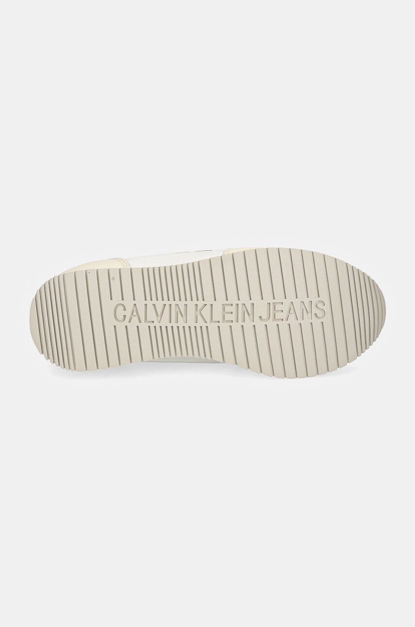 Αθλητικά Calvin Klein Jeans RUNNER SOCK LACEUP ML LTH χρώμα: άσπρο, YW0YW01616 φωτογραφία
