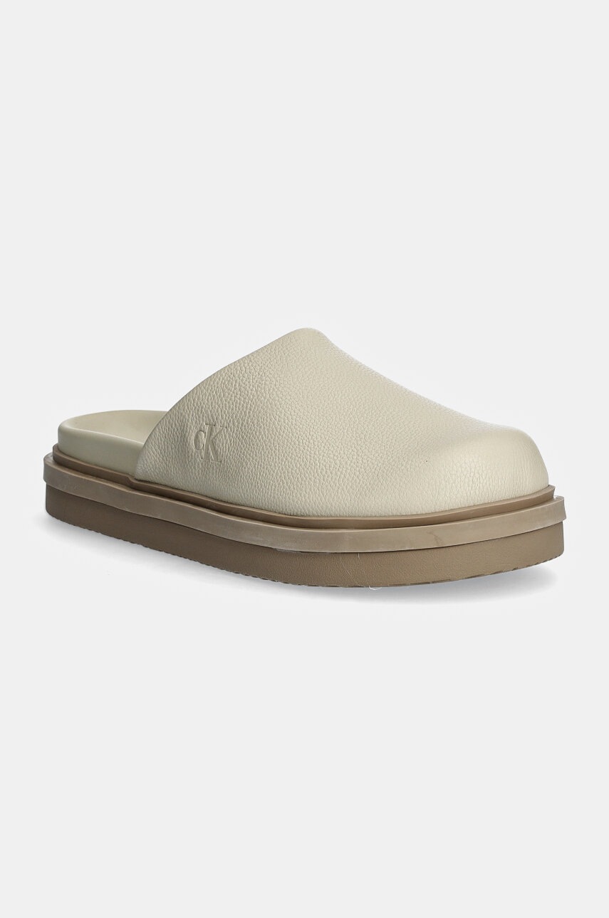 

Кожени чехли Calvin Klein Jeans HOME CLOG SLIDE MG LTH в бежово YW0YW01686, Бежов