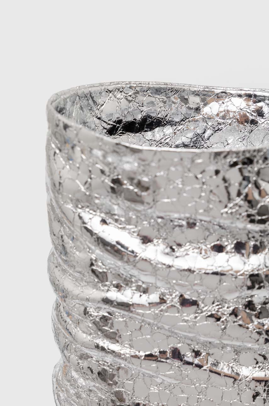 Δερμάτινες μπότες MSGM γυναικείες, χρώμα: ασημί, 3741MDS710 905 φωτογραφία