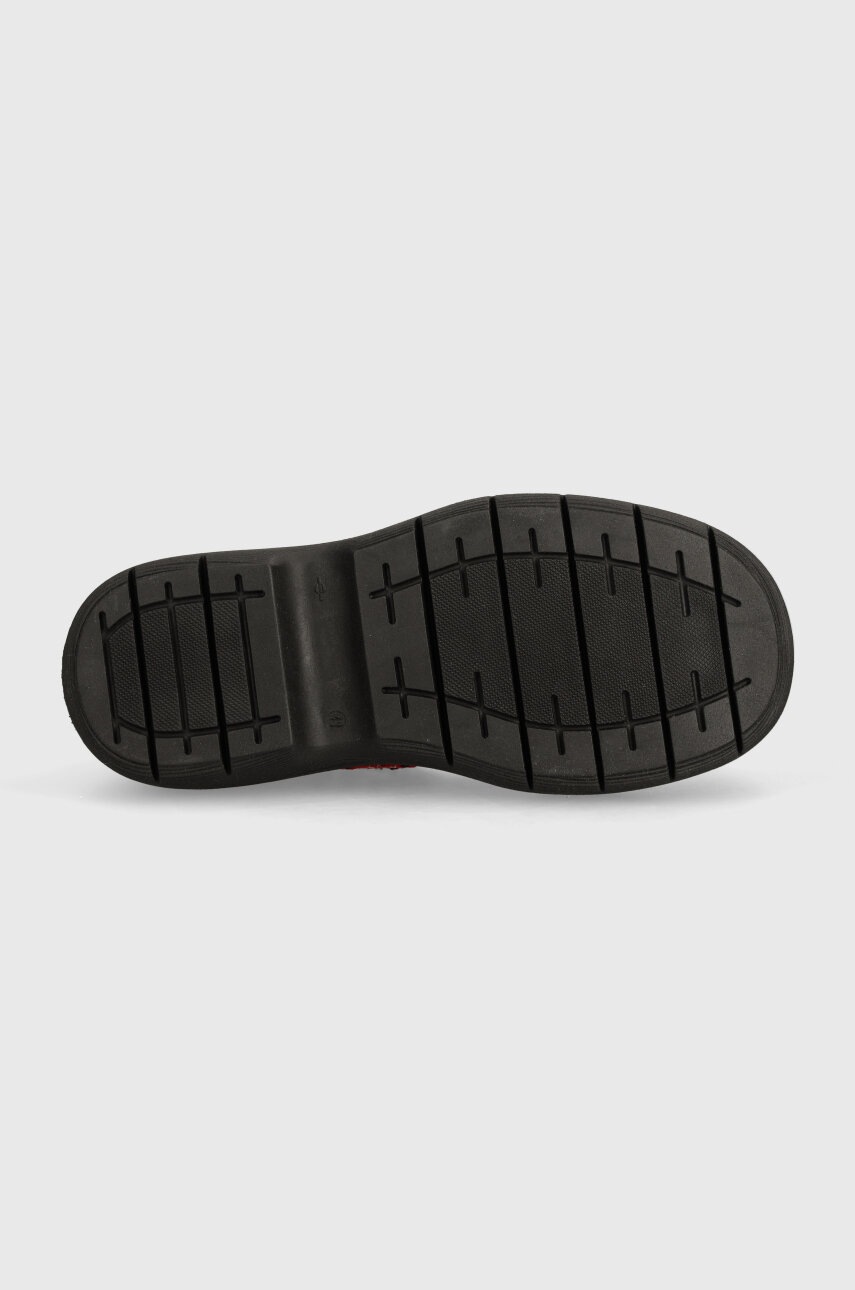 Туфлі MSGM жіночі колір червоний на платформі 3741MDS858 794 