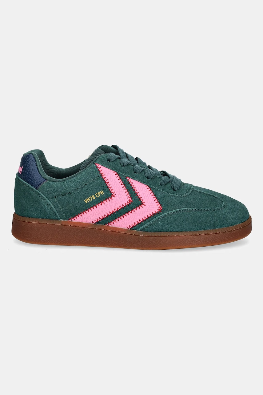 Замшевые кроссовки Hummel Vm78 Cph Lz цвет зелёный 226234 Замшевые кроссовки Hummel Vm78 Cph Lz цвет зелёный 226234