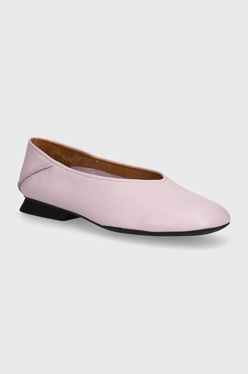 Camper balerini de piele Casi Myra culoarea violet, K201253-031