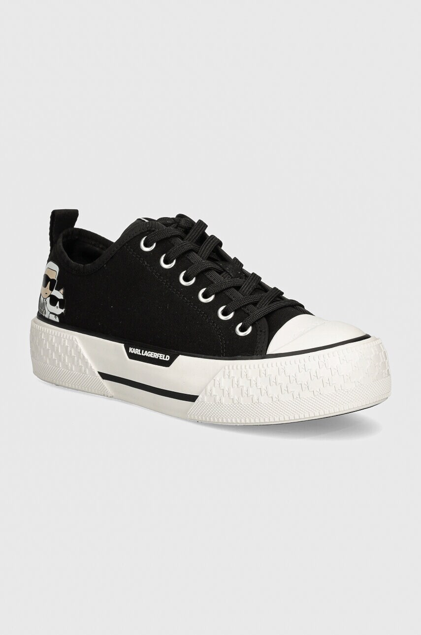 Karl Lagerfeld tenisi KAMPUS MAX III femei, culoarea negru, KL60614