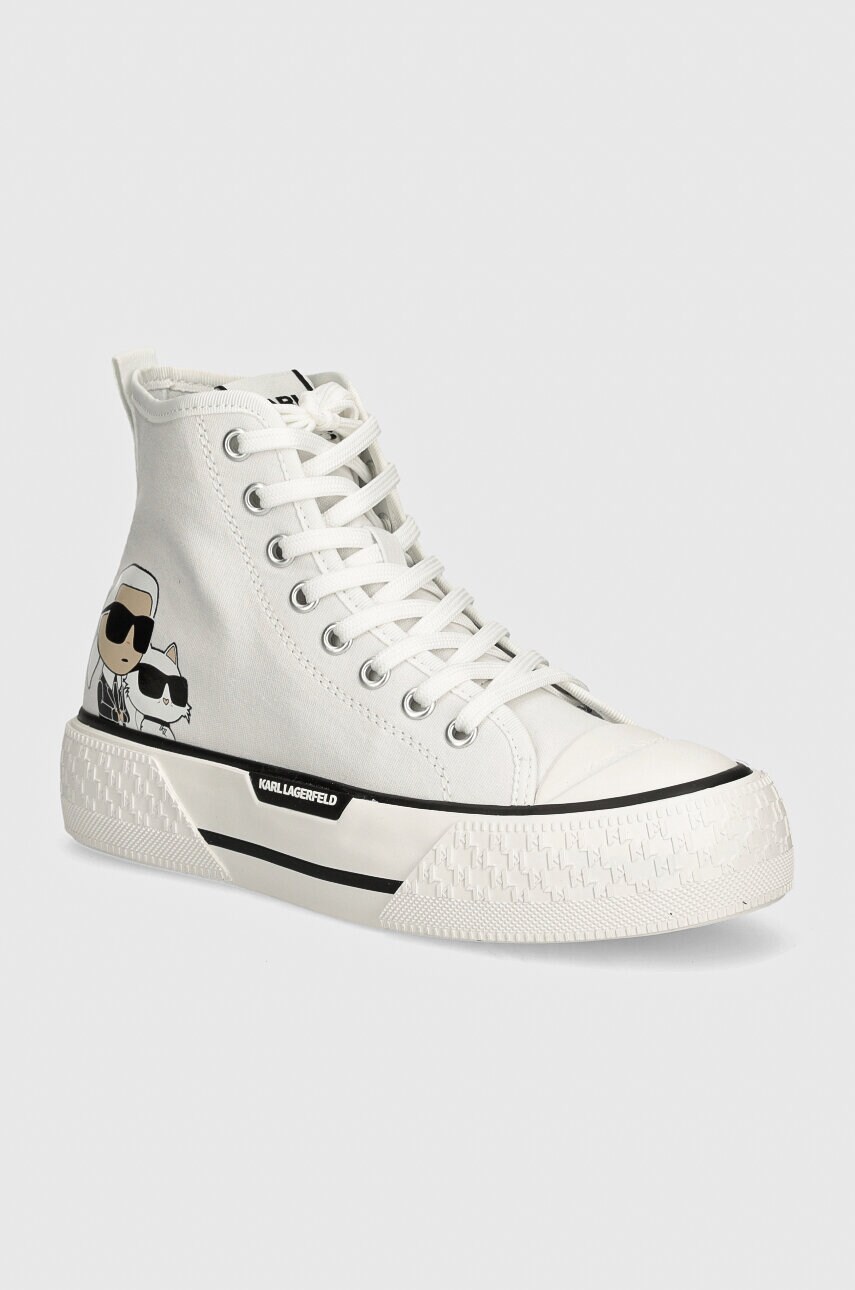 

Високи кецове Karl Lagerfeld KAMPUS MAX III в бяло KL60644T, Бял
