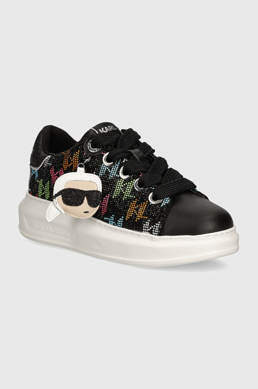 Karl Lagerfeld Adidasi KAPRI culoarea negru, KL62576M