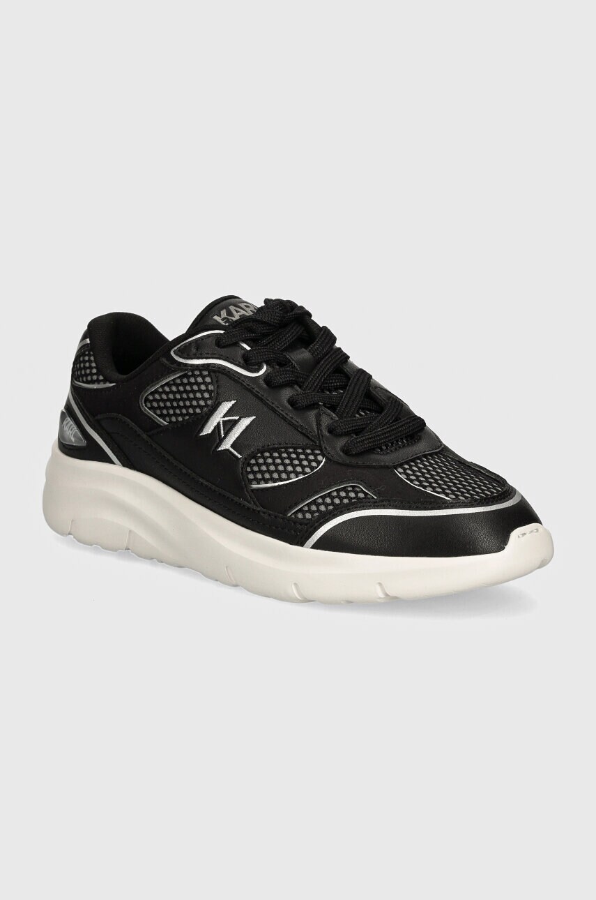 Karl Lagerfeld sneakers din piele SERGER culoarea negru, KL63620