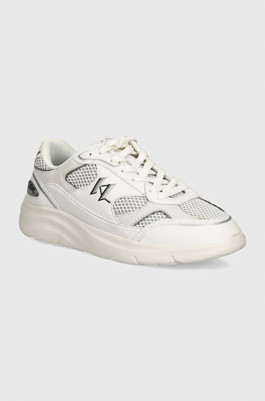 Karl Lagerfeld sneakers din piele SERGER culoarea alb, KL63620