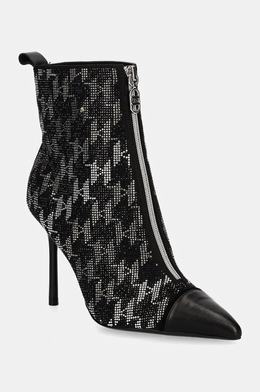 Karl Lagerfeld botine SARABANDE II femei, culoarea negru, cu toc cui, KL30954M