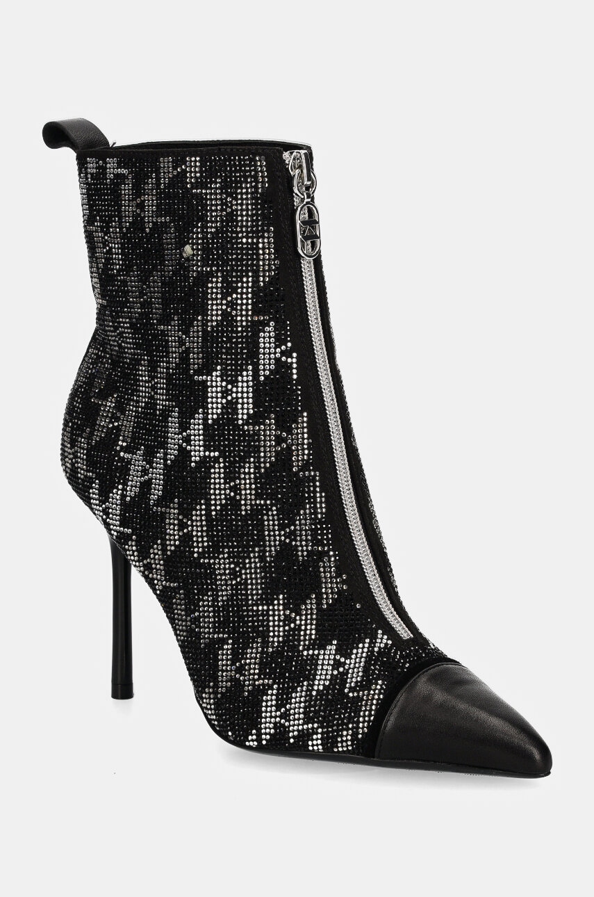 Karl Lagerfeld botine SARABANDE II femei, culoarea negru, cu toc cui, KL30954M