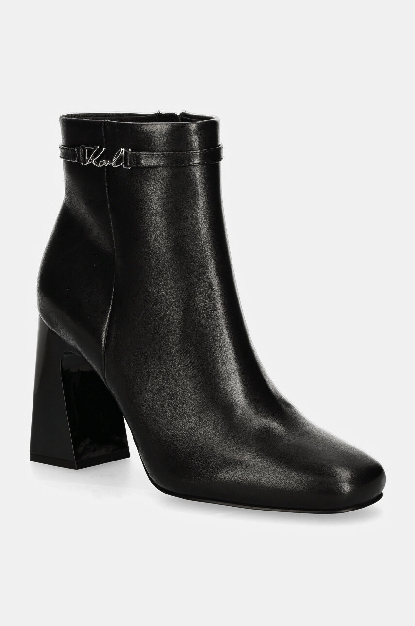 Karl Lagerfeld botine ASTRA NOVA femei, culoarea negru, cu toc drept, KL33150
