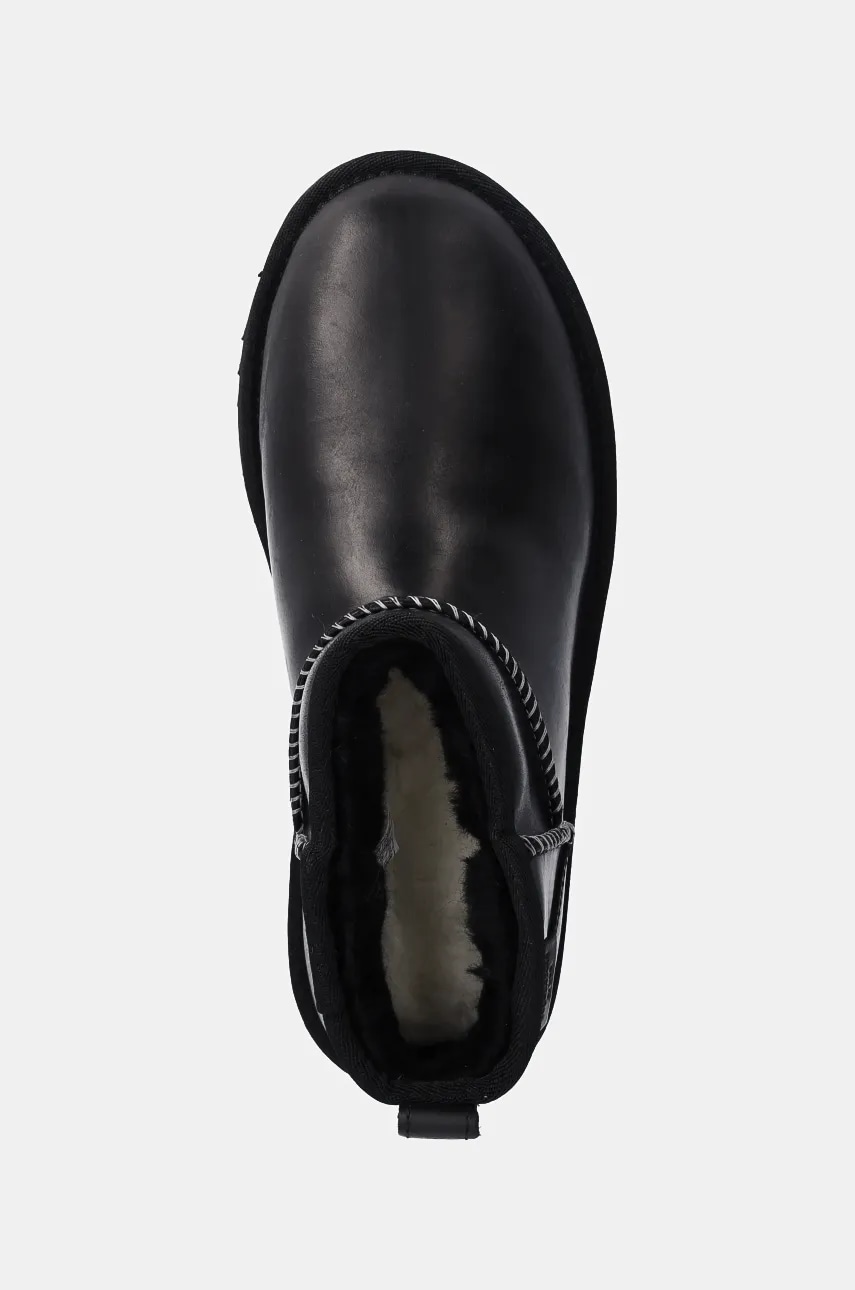 Kožené snehule UGG Classic Ultra Mini Lthr Regen