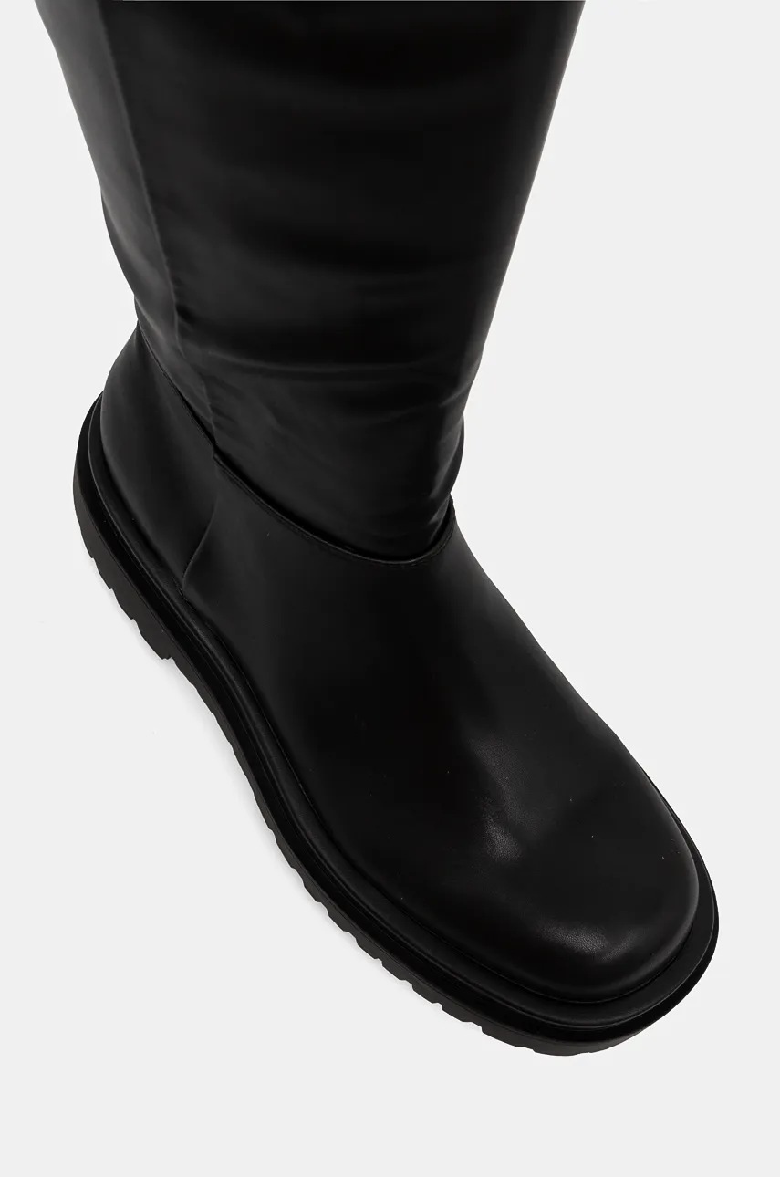 Чоботи Versace Jeans Couture Drew жіночі колір чорний на платформі 77VA3S65 ZS865 899 