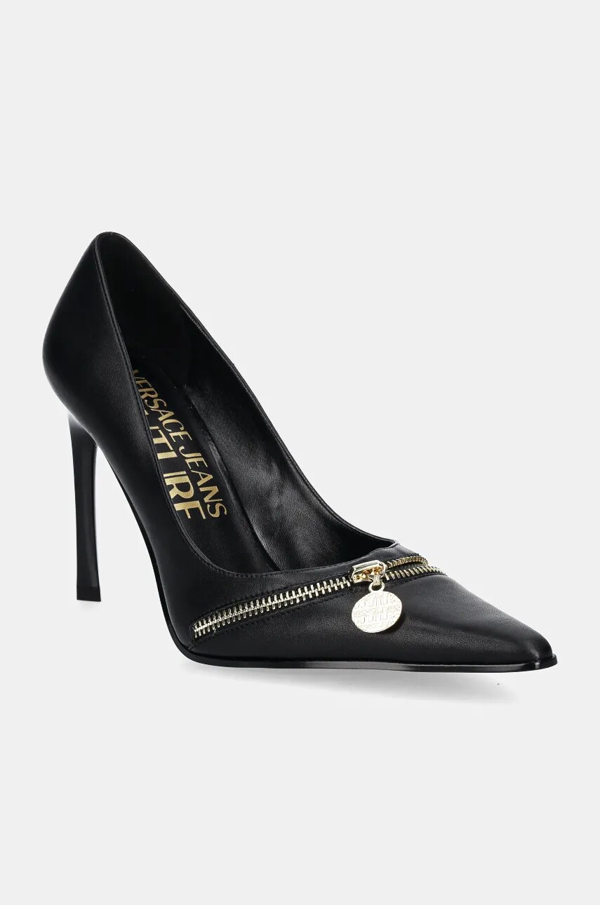 Versace Jeans Couture pantofi cu toc Sadie culoarea negru, 77VA3S27 71570 899