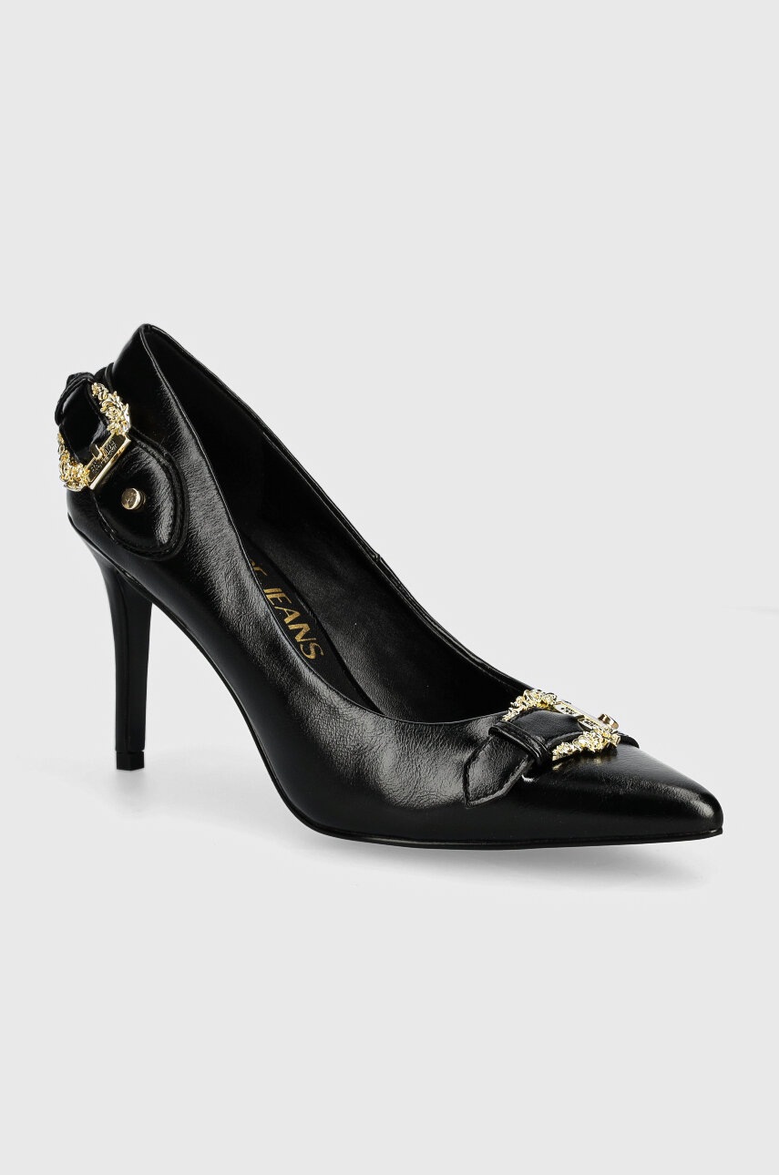 Versace Jeans Couture pantofi cu toc Scarlett culoarea negru, 77VA3S56 71570 899