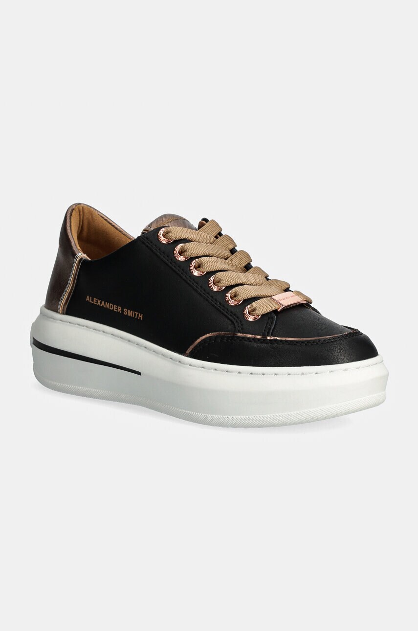 Alexander Smith sneakers din piele Lancaster culoarea negru, ASBALSW1805BAR