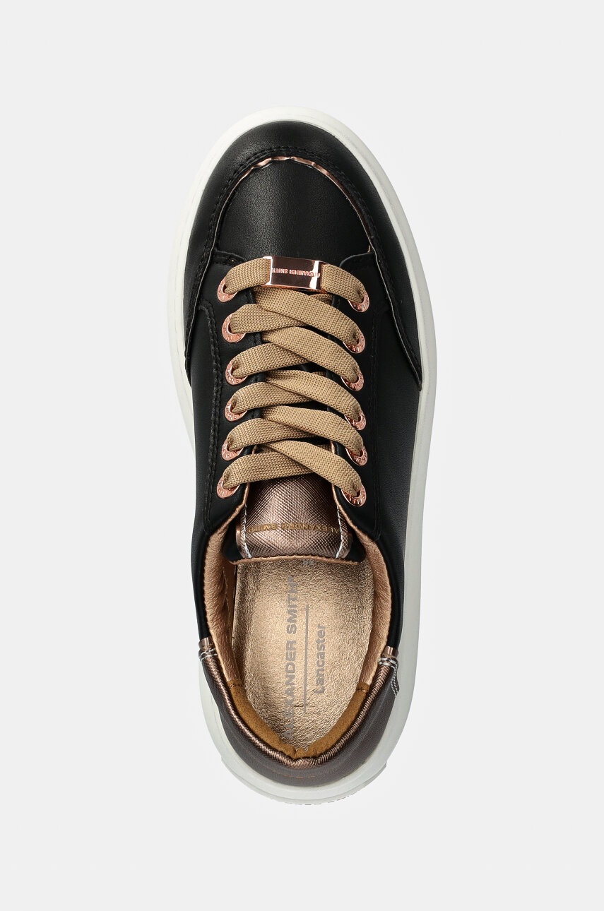 Δερμάτινα αθλητικά παπούτσια Alexander Smith Lancaster χρώμα: μαύρο, ASBALSW1805BAR φωτογραφία