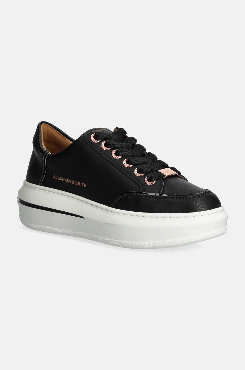 Alexander Smith sneakers din piele Lancaster culoarea negru, ASBALSW1948BLK