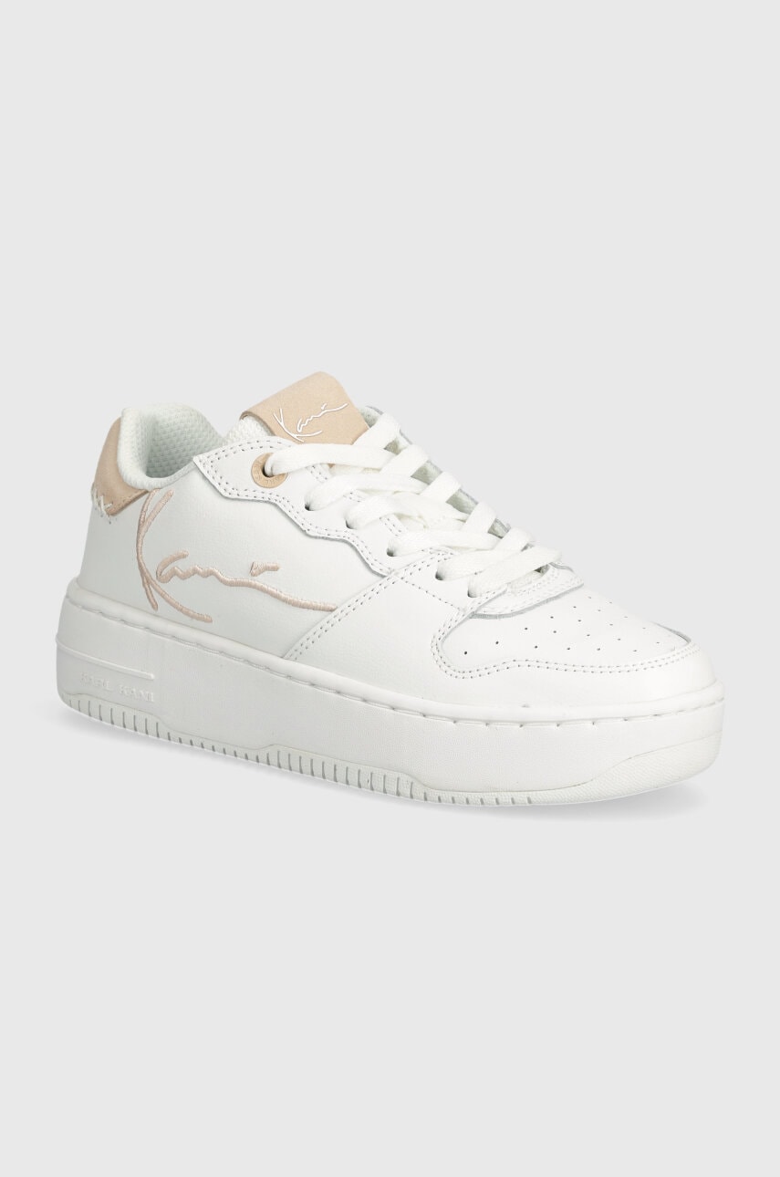 Karl Kani sneakers din piele 89 UP LOGO culoarea alb, 1180559 KKFWW000143