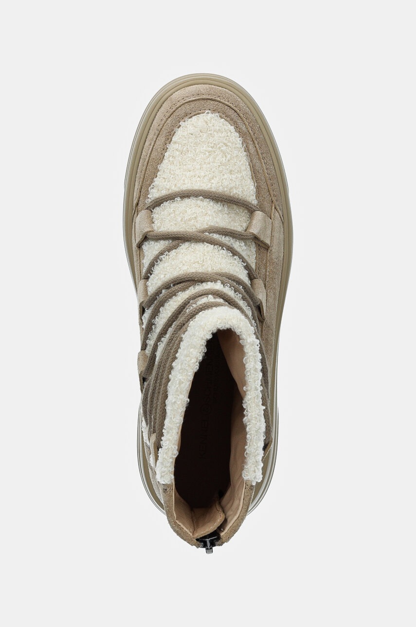 Μπότες χιονιού σουέτ Kennel & Schmenger Break χρώμα: μπεζ, 41-24690 φωτογραφία